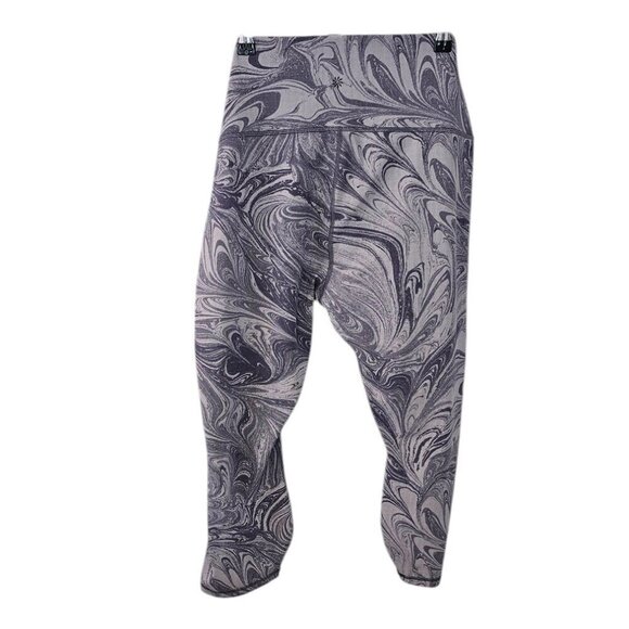 Athleta Womens Transcend 7/8 Tights, Marble Print, Plus Size Leggings, 3X - Picture 2 of 8